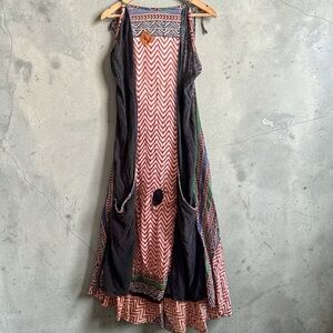 The White Raven Handmade Ajo Classic Maxi Halter Artisan Festival Dress